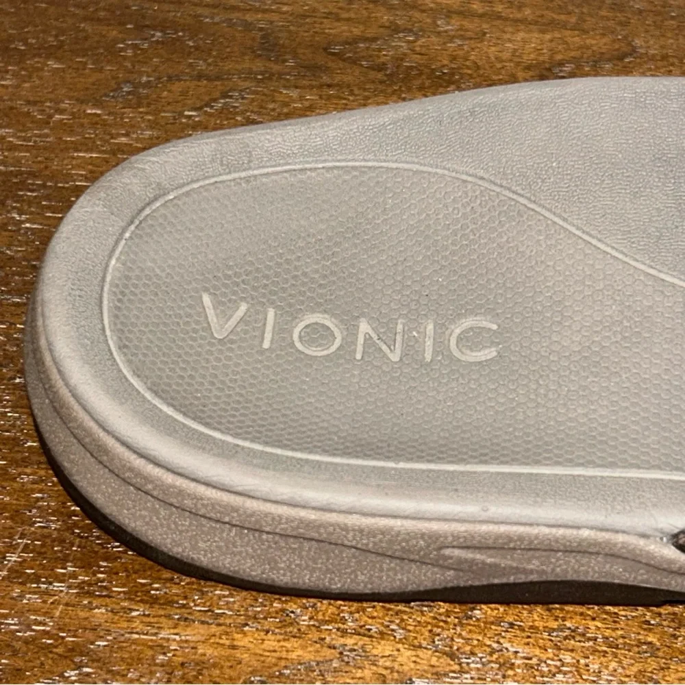 Vionic Brown Slide Sandals - Picture 8 of 10